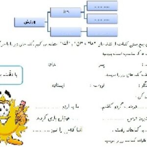 آزمون مداد و کاغذ فارسی سال سوم ابتدایی