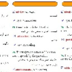 فلش کارت لغات ضروری تافل