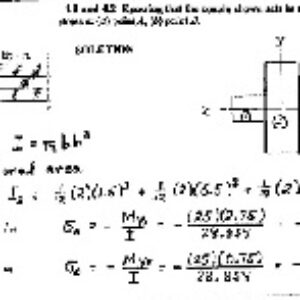 حل المسائل کتاب مقاومت مصالح بیر جانسون ویرایش 6 (فصل های 4 تا 5)