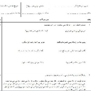 نمونه سوالات نوبت اول آزمون فارسی(1) دهم رشته علوم انسانی