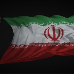 کلیپ پرچم ایران با پس زمینه مشکی نسخه 9