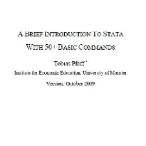 آموزش مختصر stata به همراه 50 دستور پرکاربرد
