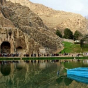 پاورپوینت کامل و جامع با عنوان بررسی طاق بستان کرمانشاه در 27 اسلاید