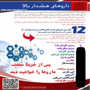 پوستر داروهای هشدار بالا (پوستر داروهای پرخطر)