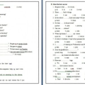 نمونه سوال درس 6تا10 فمیلی فرندز Family and Friends 2