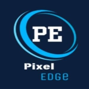 Pixel Edge – Modern Tech Logo