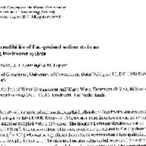 On the erodibility of fine grained sediments in an infilling freshwater system