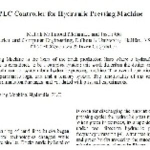 (1). کنترلگر PLC برای دستگاه قالب گیری پرس هیدورولیک