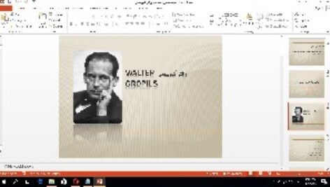 پاورپوینت والتر گروپیوس